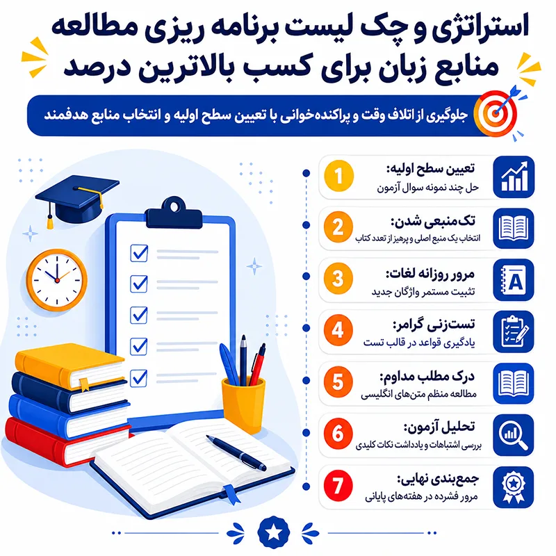 استراتژی مطالعه منابع زبان